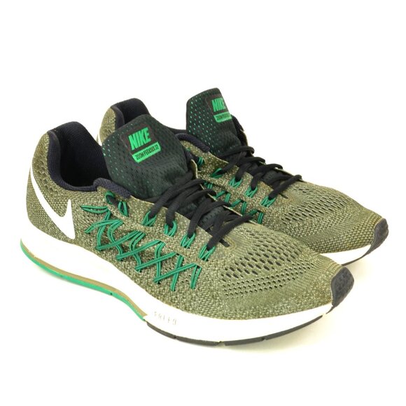 Nike Lunarepic Flyknit Men's Size 10.5 Olive Pine Running Sneakers 818676-303 - Picture 2 of 10